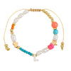 Sweet Letter Heart Shape Imitation Pearl Rope Beaded Women's Bracelets