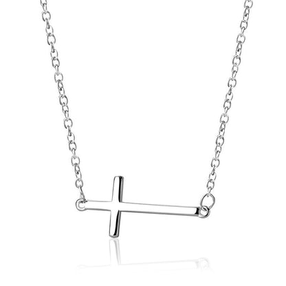 Copper Silver Plated Sweet Cross Necklace