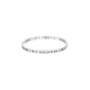 Stainless Steel Simple Style Roman Numeral Plating Inlay Zircon Bangle