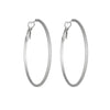 1 Pair Simple Style Solid Color Plating Titanium Steel Earrings