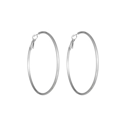 1 Pair Simple Style Geometric Plating Titanium Steel Earrings