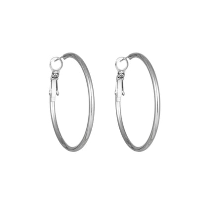 1 Pair Simple Style Geometric Plating Titanium Steel Earrings