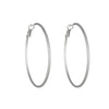 1 Pair Simple Style Solid Color Plating Titanium Steel Earrings