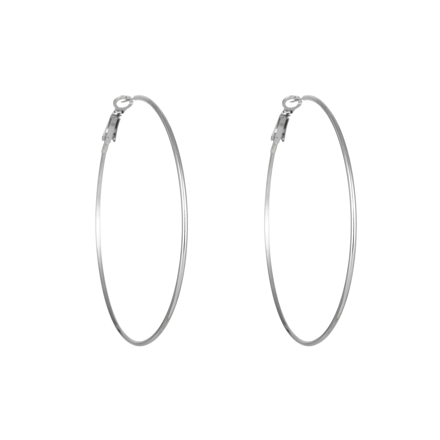 1 Pair Simple Style Geometric Plating Titanium Steel Earrings