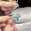 Wholesale IG Style Bow Knot Copper Plating Inlay Artificial Pearls Rhinestones Open Rings