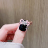 Wholesale Sweet Cool Style Geometric Copper Plating Inlay Rhinestones Open Rings