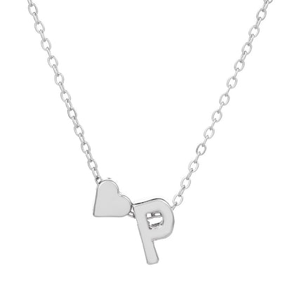 IG Style Letter Heart Shape Alloy Plating Women's Pendant Necklace