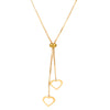 Titanium Steel Gold Plated Simple Style Classic Style Heart Shape Plating Pendant Necklace