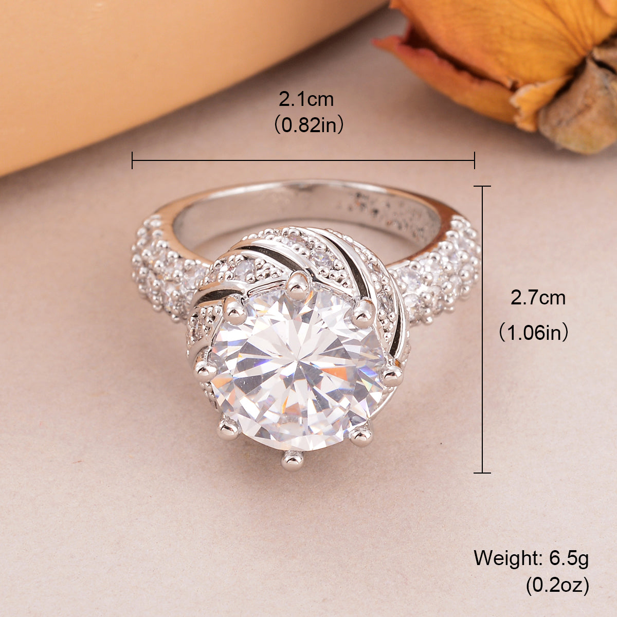 Wholesale Shiny Geometric Copper Inlay 18K Gold Plated Silver Plated Zircon Rings