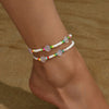 Bohemian Beach Shell Alloy Seed Bead Beaded Women's Anklet