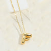 Copper 14K Gold Plated Vintage Style Simple Style Commute Letter Pendant Necklace