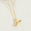 Copper 14K Gold Plated Vintage Style Simple Style Commute Letter Pendant Necklace