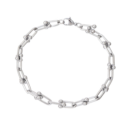 Stainless Steel Casual Simple Style U Shape Bracelets