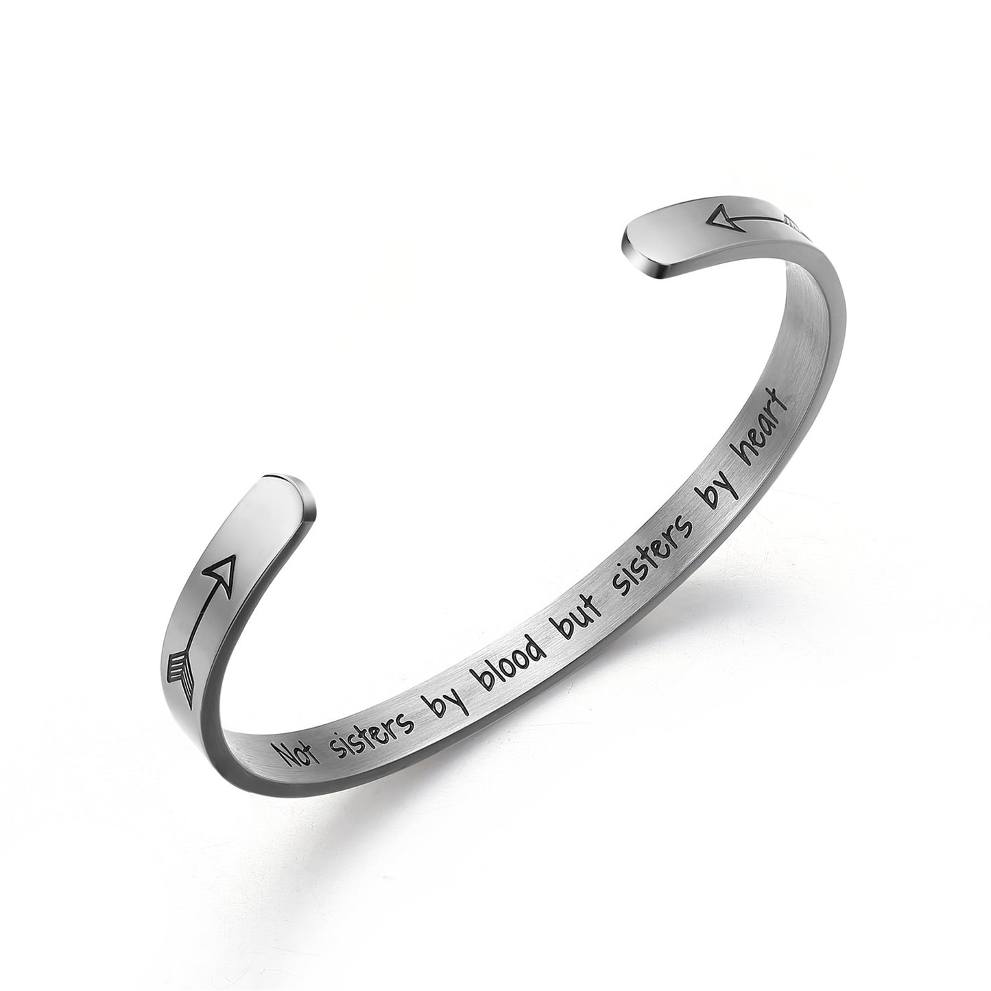 Stainless Steel Casual Simple Style C Shape Letter Cuff Bracelets