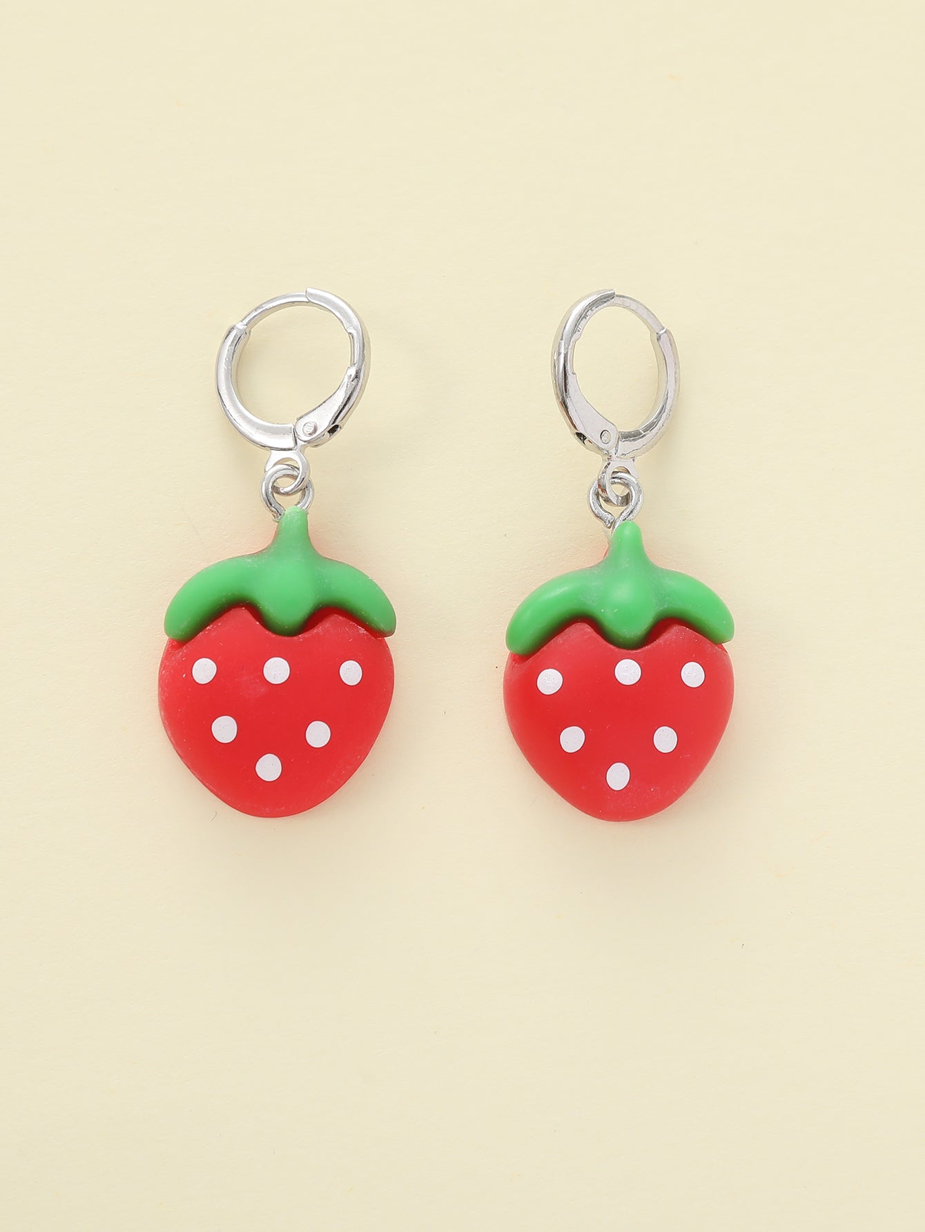 1 Piece Cute Fruit Strawberry Watermelon Resin Drop Earrings