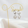 1 Pair Simple Style Classic Style Solid Color Stainless Steel Drop Earrings