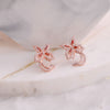 1 Pair Ethnic Style Shiny Butterfly Plating Inlay Copper Zircon Ear Studs