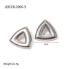 1 Pair Simple Style Classic Style Solid Color Plating Stainless Steel 18K Gold Plated Ear Studs