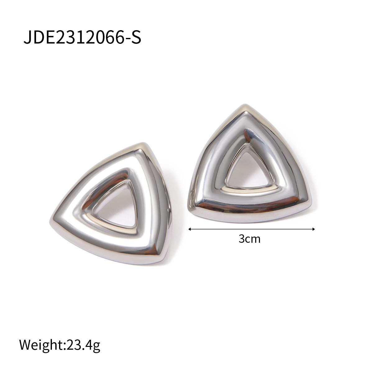 1 Pair Simple Style Classic Style Solid Color Plating Stainless Steel 18K Gold Plated Ear Studs