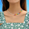 Bohemian Flower Alloy Seed Bead Plating Women's Choker