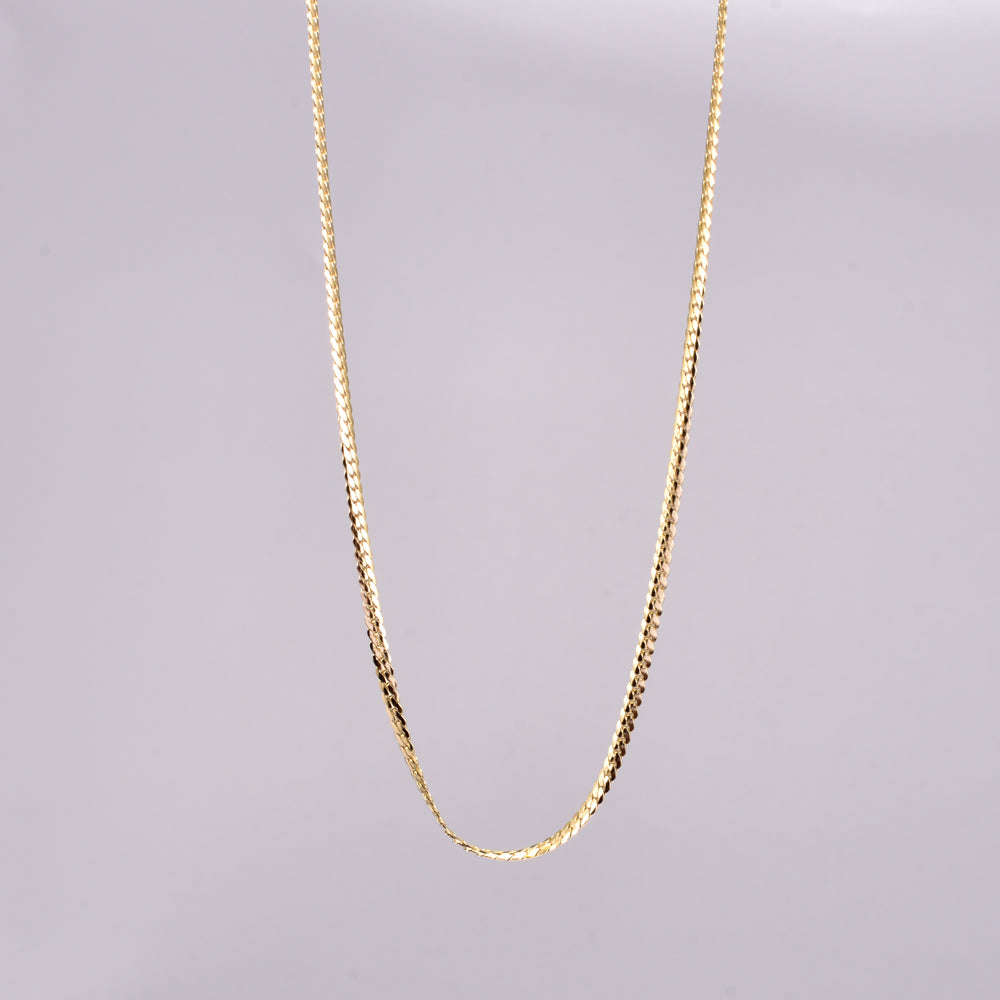 Titanium Steel 18K Gold Plated Simple Style Solid Color Necklace