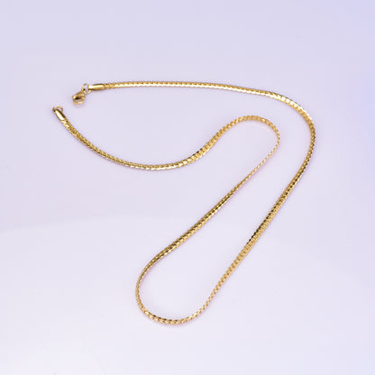 Titanium Steel 18K Gold Plated Simple Style Solid Color Necklace