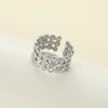 Stainless Steel Casual Vintage Style Round Dots Open Rings