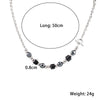 Casual Modern Style Cool Style Geometric Stainless Steel Glass Beaded Unisex Necklace