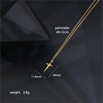 Simple Style Star Stainless Steel 18K Gold Plated Unisex Pendant Necklace