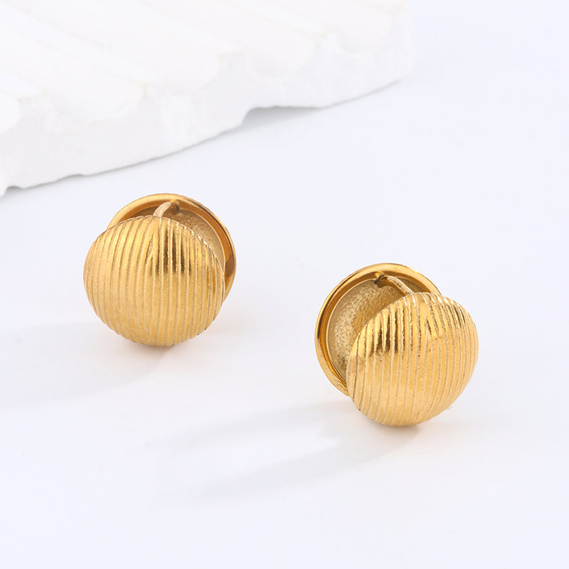 1 Pair Simple Style Classic Style Heart Shape Snake Scallop Enamel Plating Stainless Steel Titanium Steel 18K Gold Plated Ear Cuffs