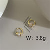 1 Pair Simple Style Round Plating Inlay Copper Zircon 18K Gold Plated Drop Earrings