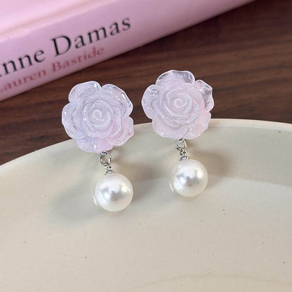 1 Pair Vacation Sweet Simple Style Flower Resin Drop Earrings