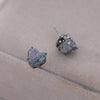 1 Pair Cute Sweet Shiny Square Oval Heart Shape Inlay Copper Zircon Ear Studs