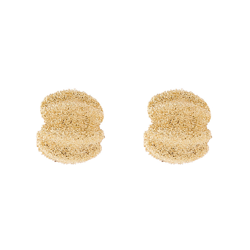 1 Pair Elegant Luxurious Geometric Plating Alloy Gold Plated Ear Studs