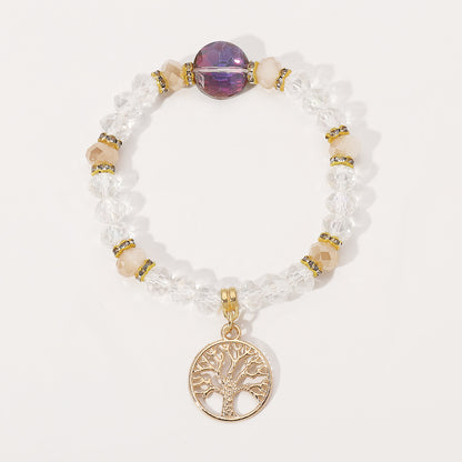 Pastoral Life Tree Artificial Crystal Women's Bracelets