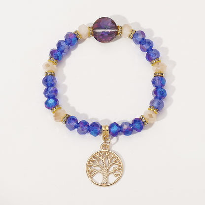 Pastoral Life Tree Artificial Crystal Women's Bracelets