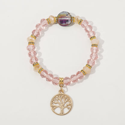 Pastoral Life Tree Artificial Crystal Women's Bracelets