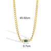 Copper 18K Gold Plated Simple Style Classic Style Solid Color Plating Inlay Zircon Jewelry Set