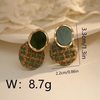 1 Pair Simple Style Round Plating Copper 18K Gold Plated Ear Studs