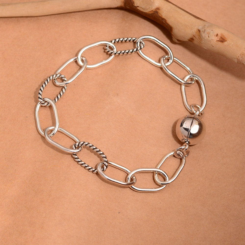 Copper Simple Style Solid Color Bracelets