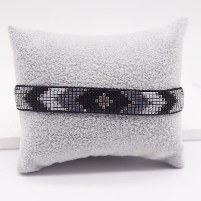 Simple Style Geometric Glass Knitting Unisex Bracelets