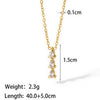 Stainless Steel Simple Style Butterfly Inlay Zircon Pendant Necklace