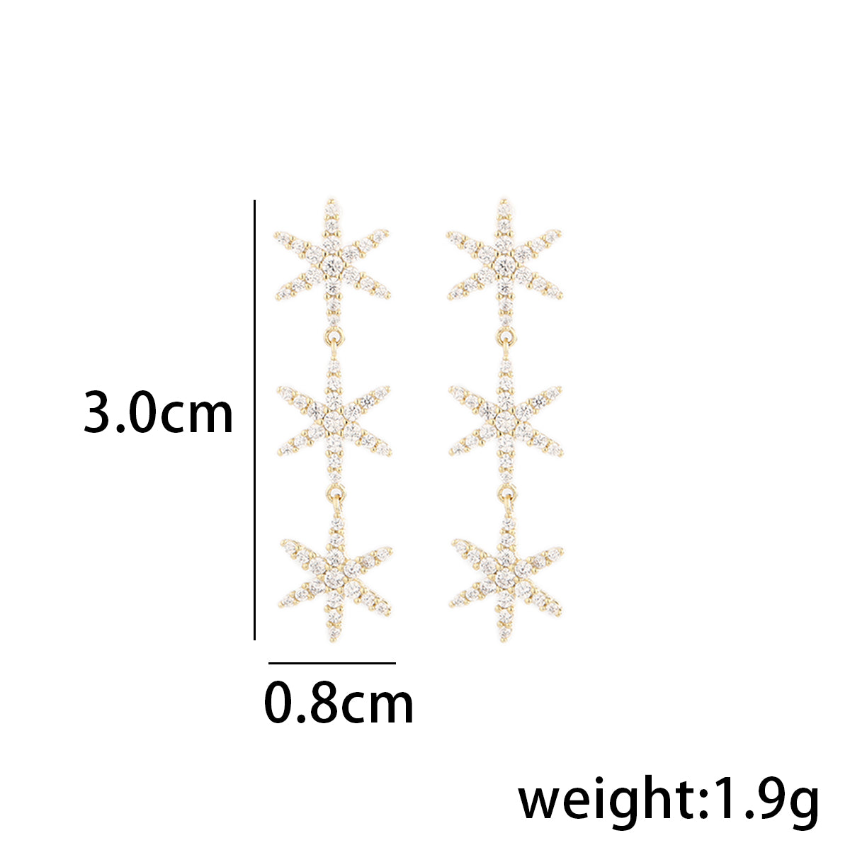 1 Pair Simple Style Classic Style Solid Color Plating Inlay Sterling Silver Zircon 14K Gold Plated Drop Earrings