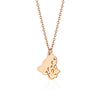 Stainless Steel 18K Gold Plated Simple Style Animal Letter Hollow Out Necklace