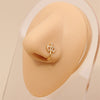 1 Piece Nose Rings & Studs Simple Style Geometric Metal Plating Inlay Zircon Nose Rings & Studs