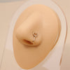 1 Piece Nose Rings & Studs Simple Style Geometric Metal Plating Inlay Zircon Nose Rings & Studs