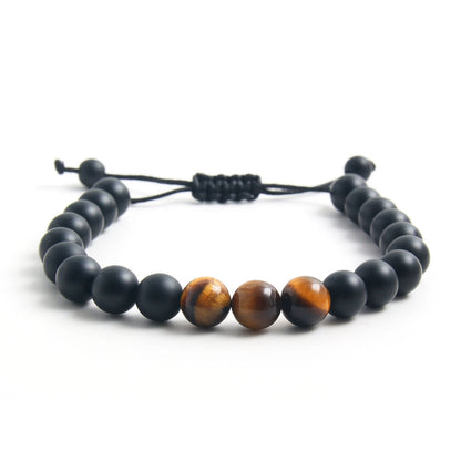 Retro Geometric Natural Stone Bracelets In Bulk