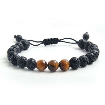 Retro Geometric Natural Stone Bracelets In Bulk