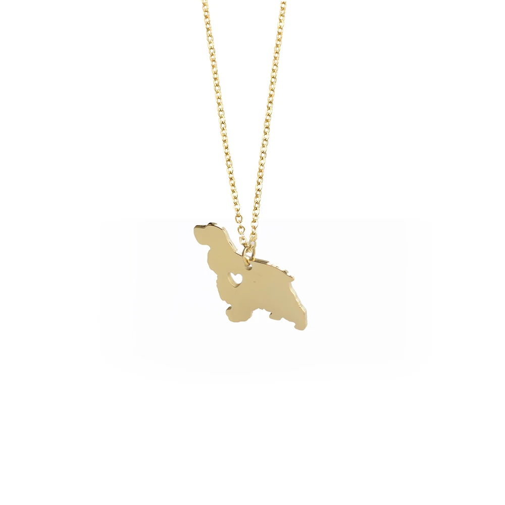 Stainless Steel 18K Gold Plated Simple Style Animal Letter Hollow Out Necklace