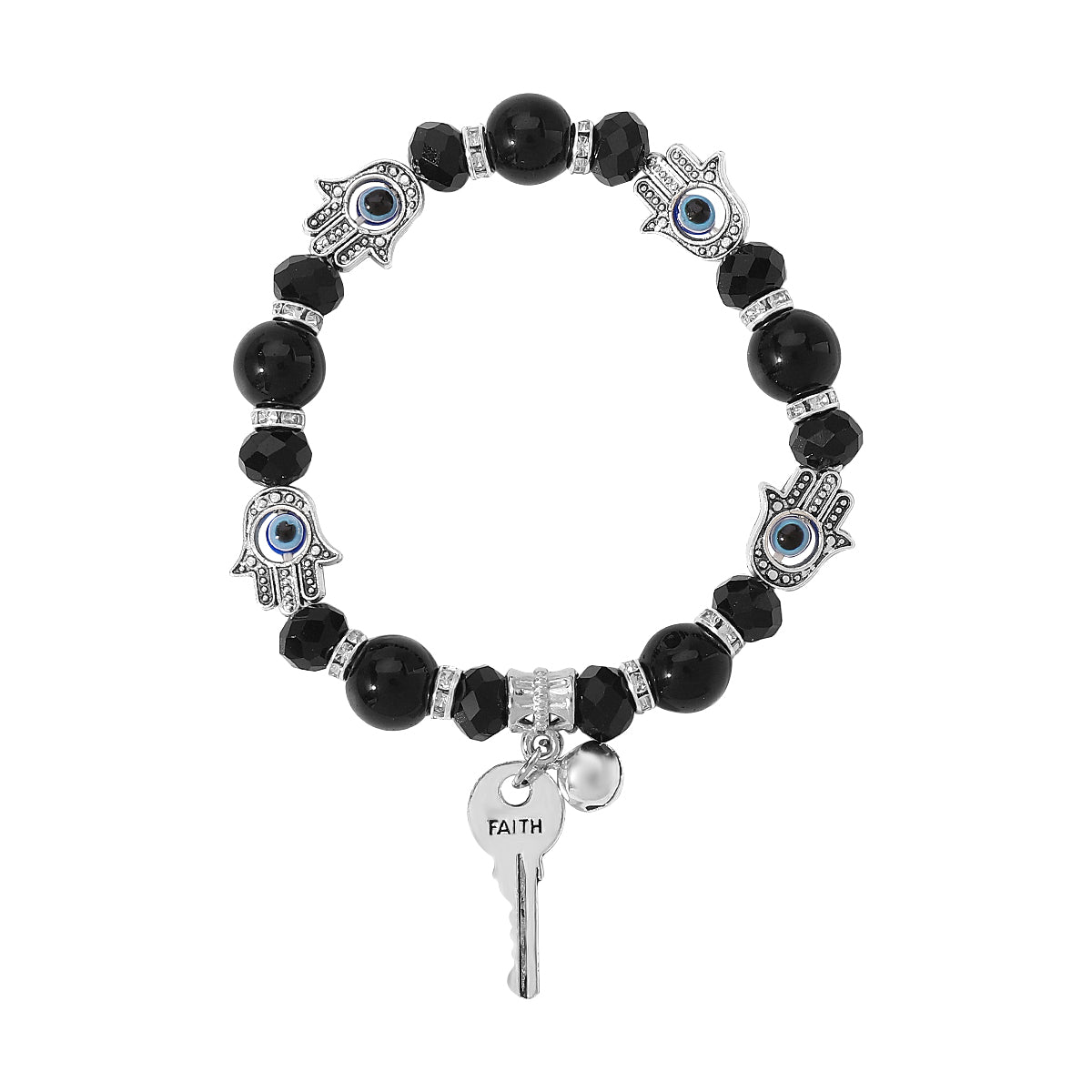 Ethnic Style Palm Key Artificial Crystal Alloy Beaded Artificial Crystal Women's Bracelets